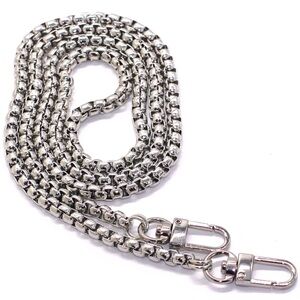 39.4” Stainless Boxchain Purse Strap Replacement~ Silvertone